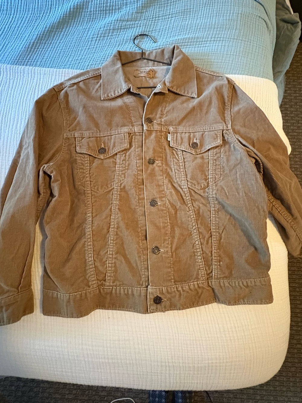 Levi’s vintage white tab brown corduroy trucker jacket